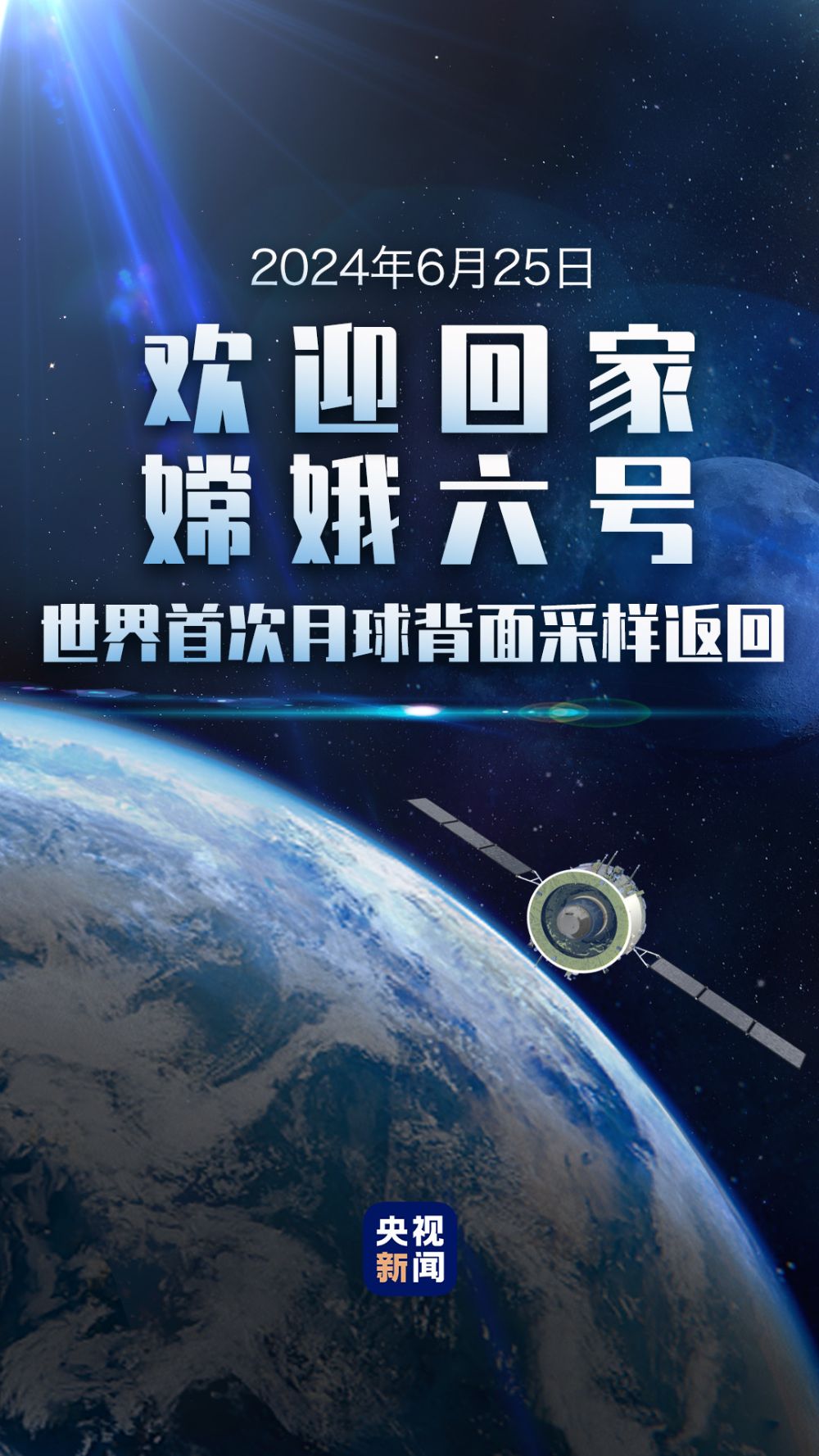 嫦娥六号任务圆满成功实现世界首次月球背面采样返回(图1)