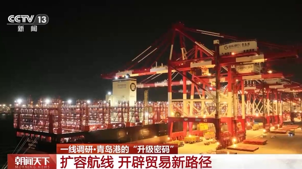 Im体育网站：一线分钟青岛港科技升级货物“秒通关”(图8)